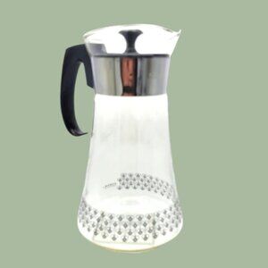 Vintage Pyrex Coffee Carafe Bumblebee Honey Bee Pattern